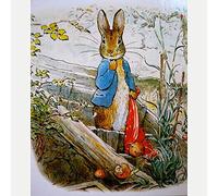 LLWERSJ 5D DIY Diamond Painting Full Drill Cross Stitch Kit, Embroidery Cross Stitch Arts, Diamond Painting for Adults & Kids, Cartoon Rabbit, Modern Wall Decor (30x40cm, Not Foldable)