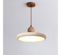 LLXDFUU Large Natural Stone Pendant Light Adjustable French Travertine Bowl Hanging Lamp For Bedroom Living Room Wabi Sabi Lighting Fixture 28W LED Modern Scandinavian Kitchen Pendant Light