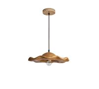LLXDFUU Nordic Dining Table Vintage Pendant Light Modern Lotus Flower Shade Kitchen Hanging Lamp Wabi Sabi Farmhouse Light Fixture for Bedroom Living Room Retro Style Brown Resin Flower Chandelier