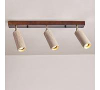 LLXDFUU Wabi Sabi Flush Mount Ceiling Light 3-Light Yellow Travertine Spotlight Indoor Industrial Ceiling Lamp Natural Stone Vintage Chandelier Light Fixture For Corridors Bedroom Hallway Hotel