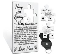 llxxeyopqdxz 18th Birthday Gift for Son from Mom Wallet Card Stainless Steel Inspirational Message Card Appreciation Encouragement Gift for Son Graduation Birthday Keepsake YKA8