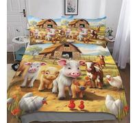 LLXXHH African Animals Duvet Cover Set 3 Pcs with Pillowcases Soft Microfiber Quilt Cover Bedding Sets for Kids Adult Comforter Cover Double (200x200cm)