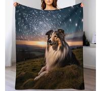LLXXHH Shetland Sheepdog Blanket Soft Flannel Soft Throw Gifts 3D Home Decoration For Bed Couch Sofa Chair Bed Blankets 150×200cm