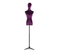LLXYWJ Female Mannequin Body Torso Dress Form Tailors Dummy Velvet Adjustable Height 150-200cm Tripod Stand for Dress Jewelry Display 8 Colors (B)