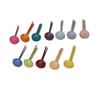 LLY 600pcs Metal Brads 3mm Tiny Round Head - 12 Assorted Colors in Box, Paper Fasteners for Scrapbooking, Card Making, DIY Projects, Paper Crafts, Paper Decoration, DIY Art Supplies (3mmx9.2mm)