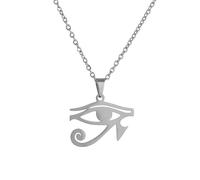 LLYANZ Stainless Steel Horus Eye of God Pendant Necklace Charm Women's Necklace, Stainless Steel, No Gemstone