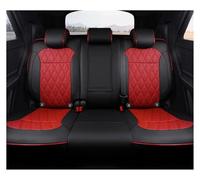 LLYIXUAI Car Seat Covers For Passat B7 Interior Accessories Cover Front And Rear Protectors Front Rear Seat Covers(Black-red Rear Seats)