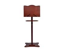 LLYLAFDC Bamboo Pulpits For Churches Portable Lectern Stand,and Small Open Storage Rack Pulpit Stand,Height Adjustable Lectern Desk,for Churches, Office, School,Conference, Meeting(Brown,130cm/51in)