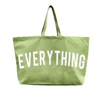 LLYLIU Canvas Tote Bag - Extra Large Shopping Beach Totes Bags Reusable Big Grocery Bag 28" x 8" x 16", Light Green, XL
