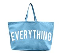 LLYLIU Canvas Tote Bag - Extra Large Shopping Beach Totes Bags Reusable Big Grocery Bag 28" x 8" x 16", Sky Blue, XL