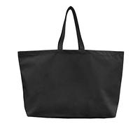 LLYLIU Large Canvas Tote Bag-Extra Big Shopping Beach Totes Bags Reusable Largest Grocery Plain Solid Bag 28"x8"x16", Black, XL