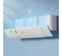 LLZJDDPLY Air Conditioner Deflector Confinement Air Deflector Outlet Air Wing Air Cooled Baffle Wind Direction Telescopic Windshield for Home, White (Color : B)