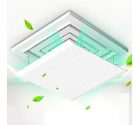 LLZJDDPLY Air Deflector Adjustable Reusable Heat and Air Deflector for Drop Ceiling Vents RV, Home HVAC, AC and Ceiling Registers Air Conditioner Deflector White (Size : 45x45cm)