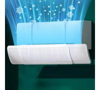 LLZJDDPLY White Retractable Air Conditioner Air Deflector, Universal Adjustable Air Conditioning Deflector Air Diverter Cover Telescopic Anti-Wind Baffles Anti Direct Blowing Windshield Wind Guide