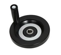 LLZZQQF 1pc Black Aluminum Alloy Bakelite Handwheel, Back Corrugated Handwheel for Milling Machine Lathe(63x10mm)