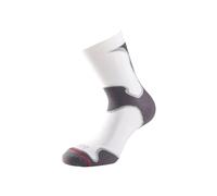 (LM, White) 1000 Mile Ladies Fusion Double Layer Cushioned Trainer Socks White