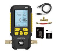 LM100 Smart Digital Vacuum Gauge, HVAC 0 to 2000 mbar, Resolution 0.1mbar, ±0.2% Accuracy Vacuum Meter Temperature Compensation HVAC Gauges with 4 Units(Torr, inHg, mbar, Hpa),Pressure Leak Test