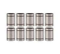 LM13UU Linear Motion Bearing, 3D Printing Linear Bearing Kit, Alloy Steel Low Friction Coefficient Linear Bearing Set for CNC Robot Automation, 10Pcs LM13UU Bearings with High Prec