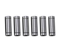LM8LUU Linear Motion Bearings 6 Pack 8mm Inner Diameter 15mm Outer Diameter 45mm Length Double Sea Bushing Bearings for 3D Printer CNC Engraving Machine and Small Hobby Shaft Ro
