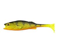 LMAB KØFI Perch Shad 18 cm - big size lure for pike fishing - Bigbait softbait shad for predator angling Color Natural Perch