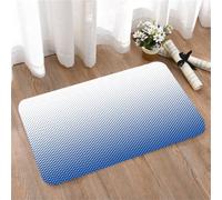 LMaFCaIGU Door Mats Indoor Outdoor,Absorbent,Non-Slip,Washable Rug,Blue Gradient Halftone Dots Seamless Pattern Wall-Art Print,50 * 80CM