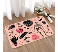 LMaFCaIGU Door Mats Indoor Outdoor,Absorbent,Non-Slip,Washable Rug,Collection Of Random Crazy Doodles And Drawings,50 * 80CM