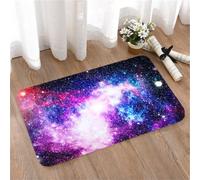 LMaFCaIGU Door Mats Indoor Outdoor,Absorbent,Non-Slip,Washable Rug,Colorful Galaxy Nebula Bright Stars Deep Space Scene,40 * 60CM