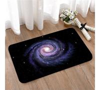 LMaFCaIGU Door Mats Indoor Outdoor,Absorbent,Non-Slip,Washable Rug,Cosmic Swirl Nebula Bright Starry Black Universe Night Sky,40 * 60CM
