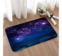 LMaFCaIGU Door Mats Indoor Outdoor,Absorbent,Non-Slip,Washable Rug,Fantasy Starry Universe Wallpaper Bright Sparkling Stars And Colorful Nebula,50 * 80CM