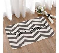 LMaFCaIGU Door Mats Indoor Outdoor,Absorbent,Non-Slip,Washable Rug,Geometric Circle Decor Vortex Spirals Polygonal Rotated Lines Artsy Trippy Chord Design,40 * 60CM