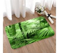 LMaFCaIGU Door Mats Indoor Outdoor,Absorbent,Non-Slip,Washable Rug,Rainforest Palm Trees And Exotic Plants In Tropical Jungle Wild Nature,40 * 60CM