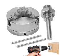 Lmaisdh 3 Jaw Chuck - 3 Jaw Lathe Chucks for Woodturning - Industrial Precision Collet Parts Drill for Hobbyist Education Factory Repair