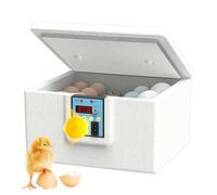 Lmaisdh Egg Incubator Box, Duck Brooder Heater Box, Portable Poultry Brooder with Digital Display, Temperature-Controlled Coop Hatcher for Backyard Farming