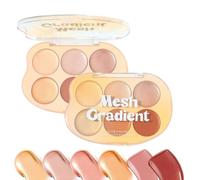 Lmaisdh Highlighter Makeup Palette | 6 Colors Facial Bronzers Illuminator Palette | Long Lasting Blendable Cream Cosmetics Kit for Women Mature Skin Artist Party