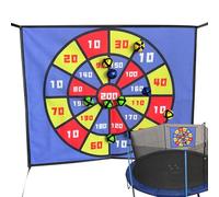 Lmaisdh Kids Dart Board,23.6x19.7inch Dartboard Games Set for Kids - Recreational Target Sport Activities with 10 Sticky Ball Throwing Toss Toys for Family Garden Indoor