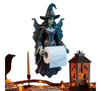 Lmaisdh Toilet Roll Holder - Witch Gothic Paper Roll Holder,Tissue Organizer Storage Accessories Figurine Decoration for Rv Halloween Restroom Shower Men Women