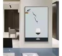 LMAIWANG Fun collage posters, abstract wall art canvas paintings, and printed images for modern living room home decoration(40x60cm/Frameless)