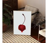 LMAIWANG Juicy Cherry Poster Self-adhesive Art Paper Sticker Coffee House Bar Room Wall Decor(30x45cm/Frameless)