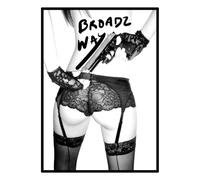 LMAIWANG Sexy Girl Bathroom poster Art Print Wall Art Here Is To The Crazy Ones Quote Think different Print Poster Canvas Painti 70x100cm Frameless