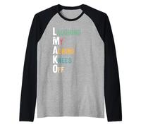 LMAKO Laughing My Aching Knees Off Retired Funny Retirement Raglan Baseball Tee