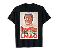 LMAO Mao Zedong Communist China Propaganda Poster Meme Value Graphic T-Shirt