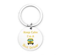 LmashRbaiw Bus Driver Gifts Keyring Appreciation Gifts Thank You Presents for Bus Driver Christmas Easter Birthday