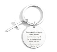LmashRbaiw Christian Gifts for Women Men,Bible Verse Keyring,Religious Faith Gifts,Easter Prayer Inspirational Keyring for Him Her,Jesus Gifts Birthday Communion Thanksgiving Graduation Christmas