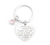 LmashRbaiw Duck Gifts,Duck Keyring,Duck Keychain,Duck Gifts for Women,Duck Lovers Gift for Her,Duck Themed Gifts,Encouragement Gifts,Motivational Gifts