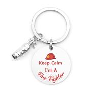 LmashRbaiw Fire Fighter Gifts Appreciation Gifts for Firefighters Keyring Fire Fighters Thank You Presents Fireman Graduation Gift for Dad Husband Boyfriend Christmas Easter Birthday