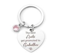 LmashRbaiw Godmother Gifts from Godson Goddaughter,Baptism Christening First Communion Gift for Women,Best Godmother Ever Keyring Birthday Christmas Thanksgiving Mother's Day Gifts for Godmother