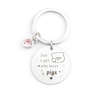 LmashRbaiw Pig Keyring,Pig Gifts,Pig Gifts for Women,Pig Gifts for Pig Lovers,Piglet Gifts,Funny Keyring,Animal Lover Gift,Pig Lover Gift for Women Girls