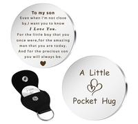 LmashRbaiw Son Gifts from Dad Mum,Pocket Hug Gifts for Sons Adult from Mum Dad Birthday Graduation Christmas,Personalised Gift for Son
