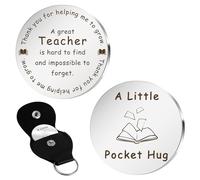 LmashRbaiw Thank You Teacher Gifts for Women Men Pocket Hug Gift,Teacher Appreciation Gift,End Of Year Gifts for Teachers Teachers' Day Graduation Thanksgiving Birthday Christmas Women Men