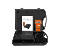 LMC-100F Electronic Refrigerant Scale, Digital HVAC Scale with LCD Controller,Digital Electronic Refrigerant R32 and R454B Charging Weight Recovery for HVAC Wired Remote Portable Case 100kgs